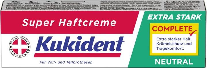 Produktbild Kukident Super Haftcreme Complete extra stark neutral
