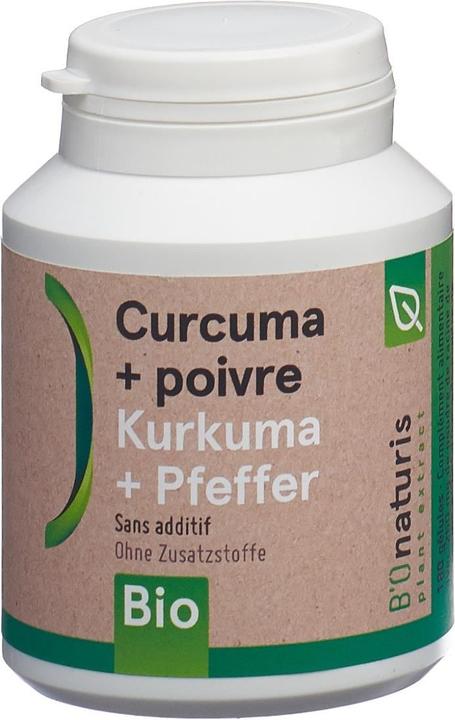 Produktbild B'Onaturis Kurkuma + Pfeffer (180 Stück, Kapseln, 200 g)