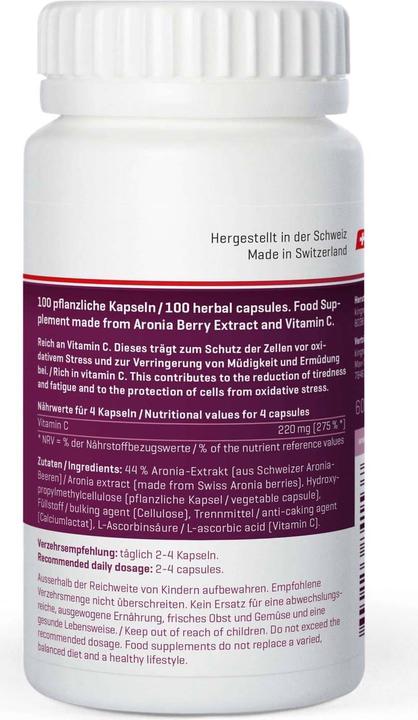 Actual product image Kingnature Chokeberry Vida (100 Piece, Capsules, 60 g)