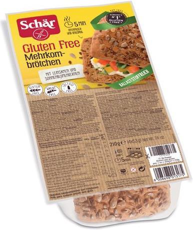 Produktbild Schär Mehrkornbrötchen glutenfrei (210 g)