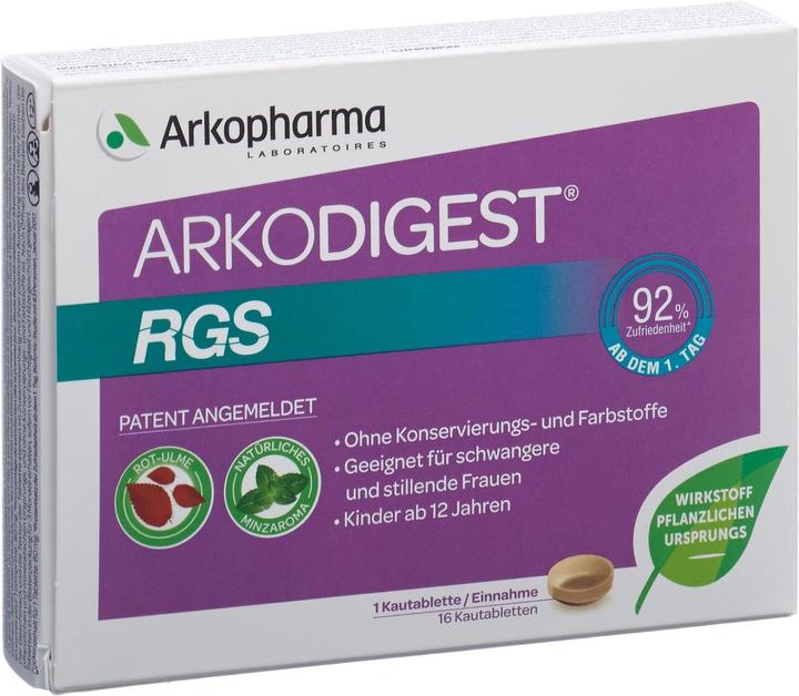 Actual product image Arkopharma Arkodigest RGS Kautableln (16 Piece, Pills, 54 g)