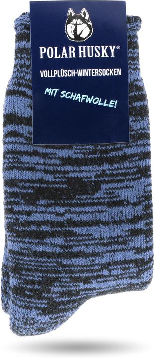 Immagine prodotto Polar Husky Farbige Vollplüsch-Socken mit Wolle (Confezione singola, 47 - 50)