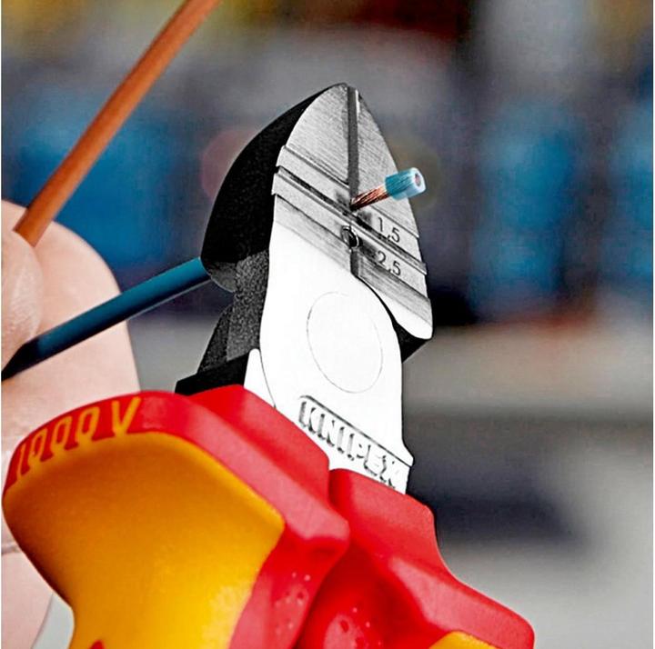 Image du produit Knipex Pince à dénuder coupante de côté (160 mm)