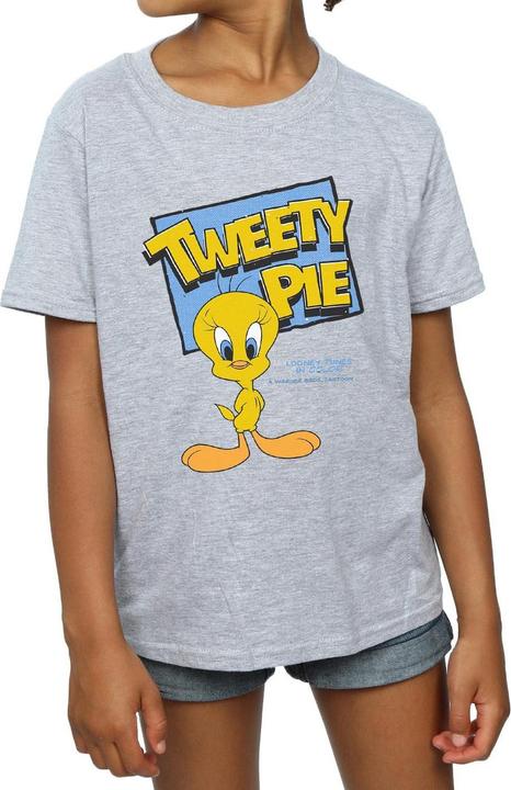 Actual product image Looney Tunes Girls Tweety Pie Cotton T-Shirt (152, 158)