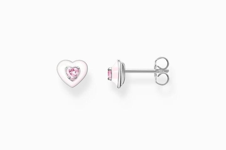 Immagine prodotto Thomas Sabo Orecchini con cuore e pietra rosa in argento (Argento 925)