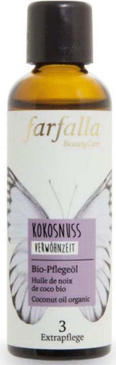 Image du produit Farfalla KOKOSNUSS Huile de soin biologique | VERWÖHNZEIT (Huile pour le corps, 75 ml)