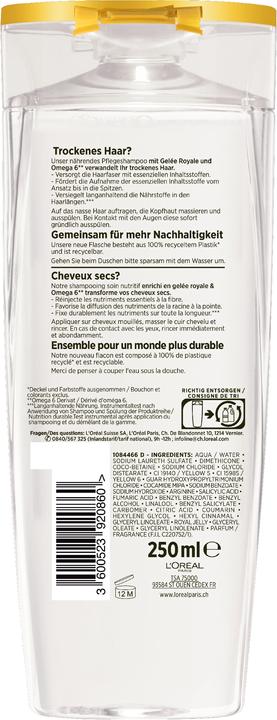 Produktbild L'Oréal Paris Elseve Re-Nutrition (250 ml, Flüssiges Shampoo)