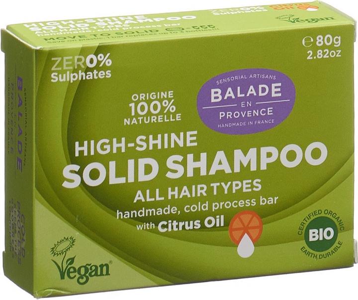 Actual product image Balade en Provence feste Haarseife High Shine normales Haar (Solid shampoo)