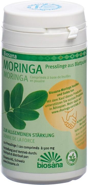 Produktbild Biosana Moringa Blattpulver SPEZ Tablette (120 Stück, Tabletten, 82 g)