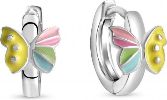 Produktbild Passion Creolen aus Silber - Schmetterling (MAT BIJOU, COU BIJOU)