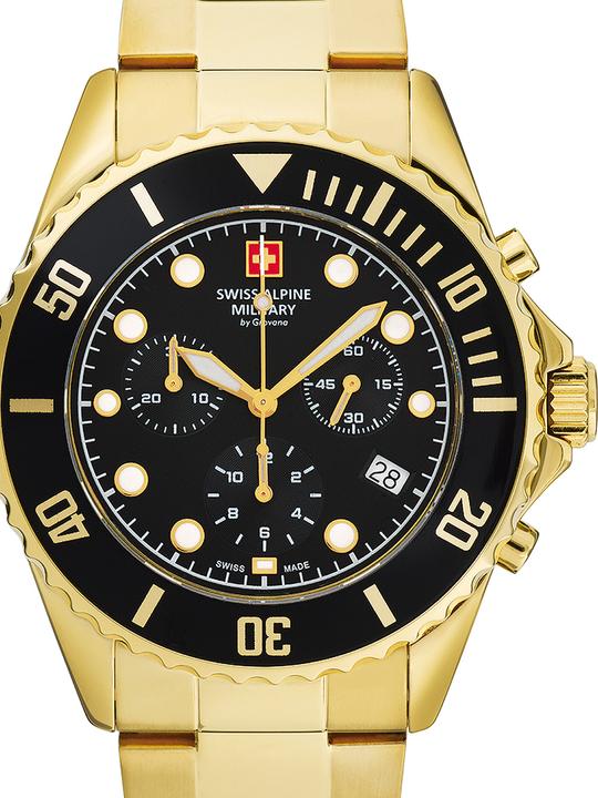 Immagine prodotto Swiss Alpine Military 7053.9117 Cronografo 42mm 10ATM (Orologio con pietra preziosa, 42 mm)