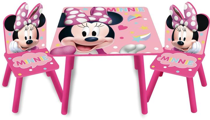 Immagine prodotto Arditex Set di sedute per bambini Minnie Pink Nero (Dinette per bambini)