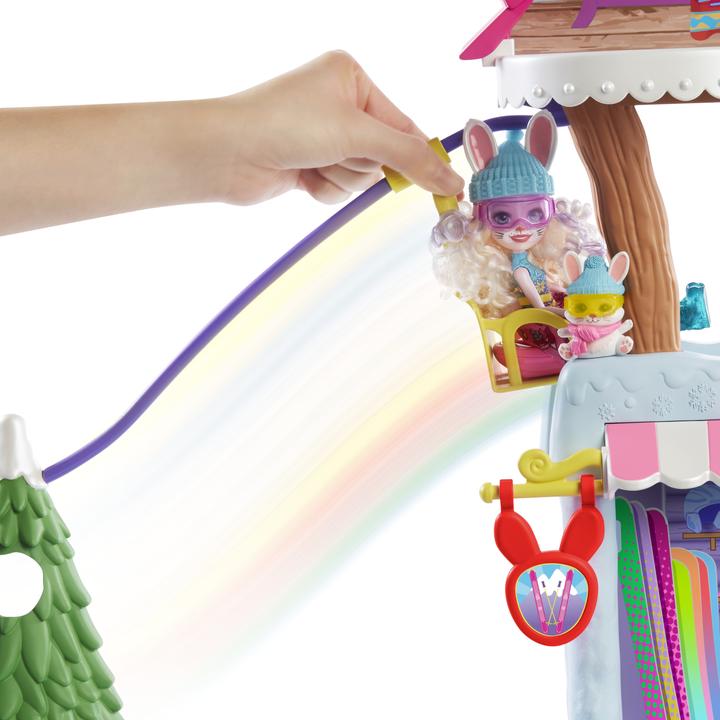 Actual product image Enchantimals Hoppin' Ski Chalet With Bevy Bunny & Jump Dolls