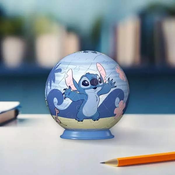 Actual product image Ravensburger 3D Puzzle 11597 - Puzzle ball Disney Stitch - for big and small Stitch fans aged 6 and over (54 pieces)