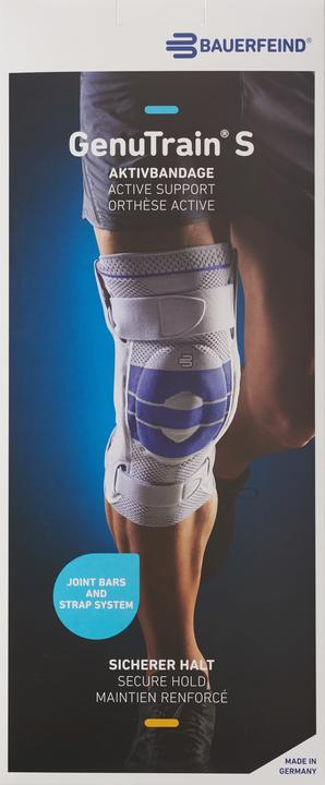 Produktbild GenuTrain S Aktivbandage Grösse 4 rechts titan (4)