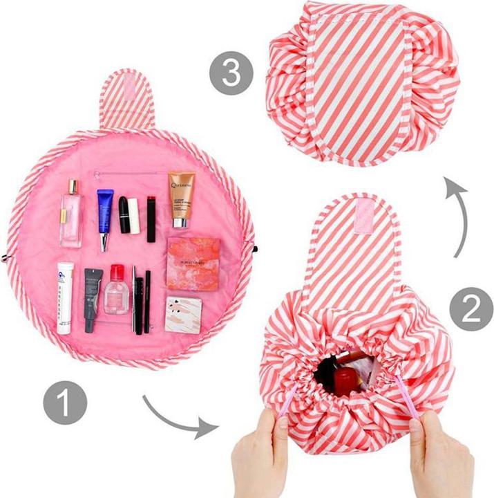 Produktbild Intirilife Kosmetiktasche in ROSA GESTREIFT