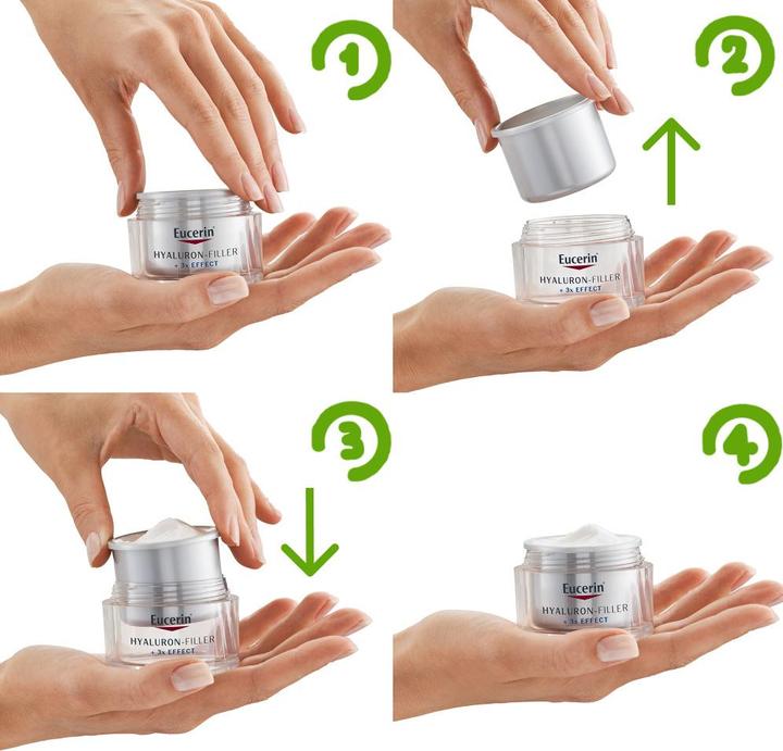 Produktbild Eucerin HYALURON-FILLER Tag LSF 15 für trockene Haut Nachfüllkapsel (50 ml, Tagescreme, SPF 15)