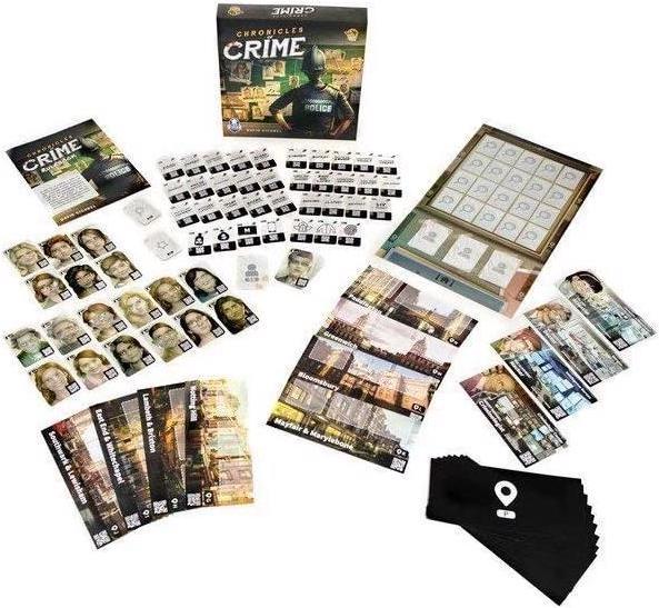 Immagine prodotto Corax Games 1021936 - Chronicles of Crime, gioco da tavolo per 1 - 4 giocatori dai 14 anni in su (edizione DE) (Tedesco)