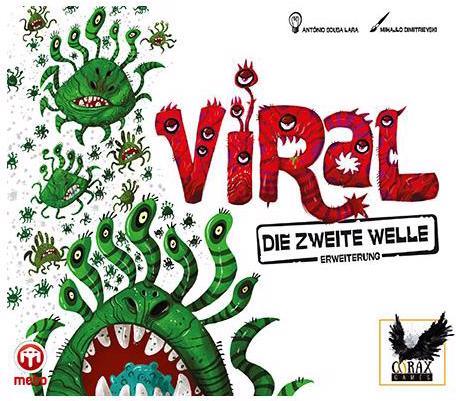 Actual product image Corax Games 1026177 - Viral - Die 2. Welle, board game for 2 - 5 players, ages 12+ (DE extension) (German)