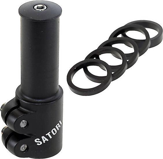 Produktbild Messingschlager Satori - H?henadapter f?r Ahead Vorbau - Heads-Up4 (Schwarz) (1 mm, 203.20 mm)