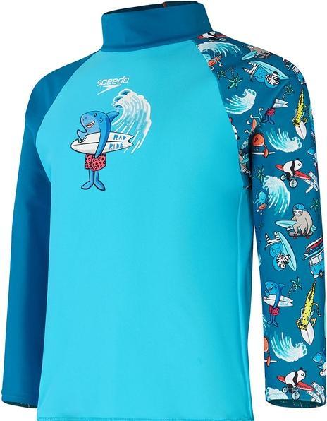 Actual product image Speedo Long Sleeve Printed Rash Top (104)