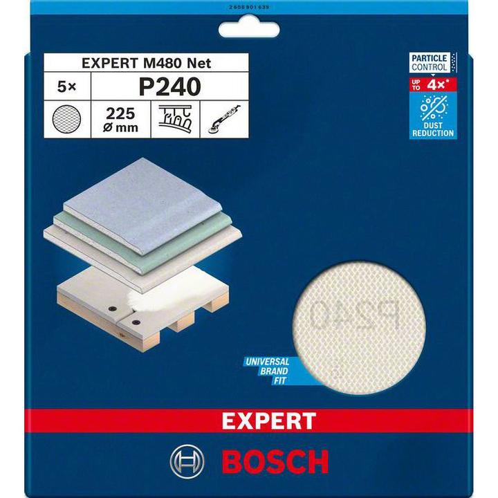 Actual product image Bosch Professional Zubehör Accessories 2608901639 Sanding net for drywall sander grain 240 (240)