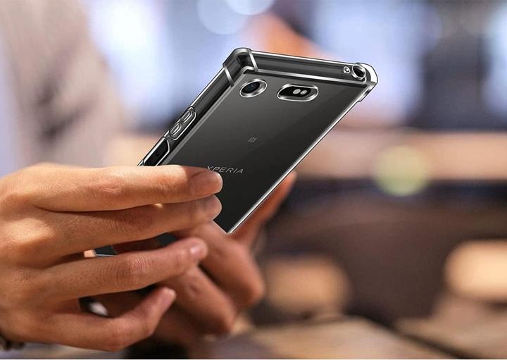 Produktbild Screenguard Sony Xperia XZ1 Compact Hülle Crystal Soft Airbag Bumper (Sony Xperia XZ1 Compact)