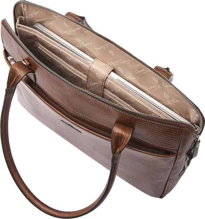 Image du produit Castelijn & Beerens & Beerens - Donna Vera Schoudertas 15,6 RFID | cognac -