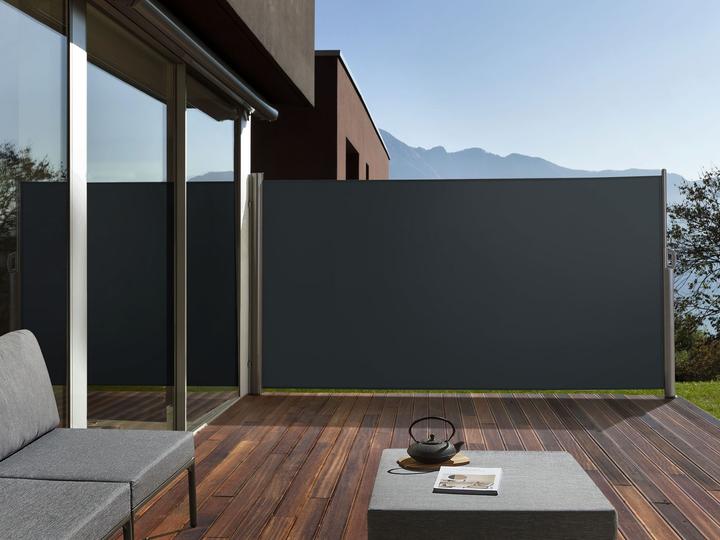 Actual product image Beliani Side awning graphite grey extendable 160 x 300 cm DORIO (3.05 m)