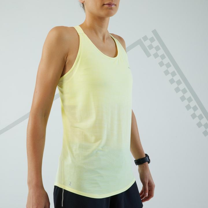 Produktbild Kiprun Lauf-Tanktop Damen nahtlos - Run 500 Comfort gelb (XS)