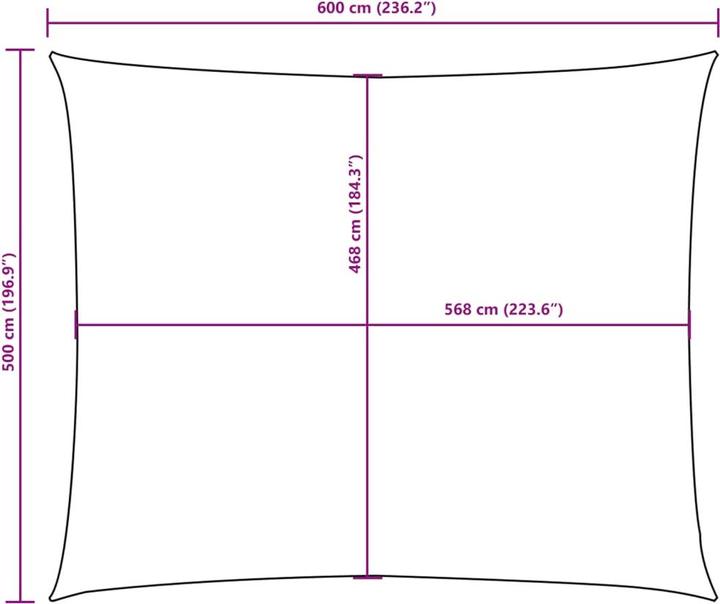 Produktbild VidaXL Sonnensegel (5 x 6 m)