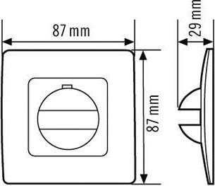 Productafbeelding Esylux ESY deksel IP20 signaalw. f. Wandbeweging m.sim.