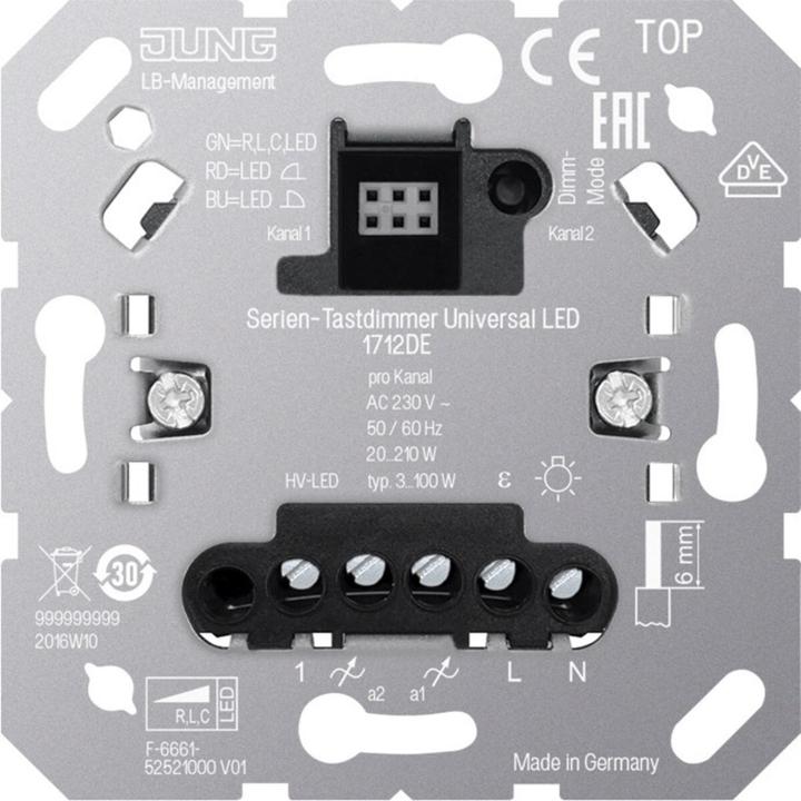 Produktbild JUNG Serien-Tastdimmer 1712DE