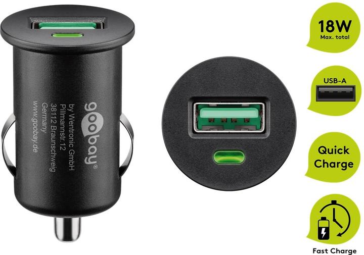Produktbild Goobay USB-Autoschnellladegerät