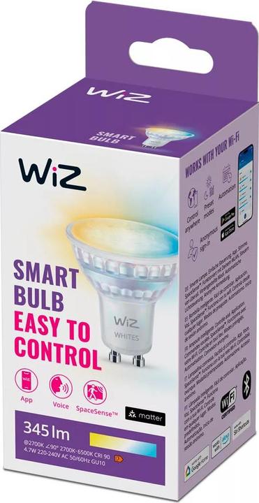 Image du produit WiZ Spot (GU10, 4.70 W, 345 lm, 1 x, F)