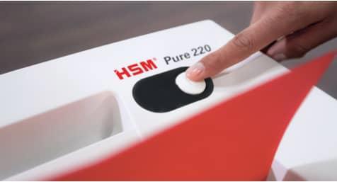 Image du produit HSM Broyeur Pure 2320111 blanc 220/3,9mm (Coupe droite)