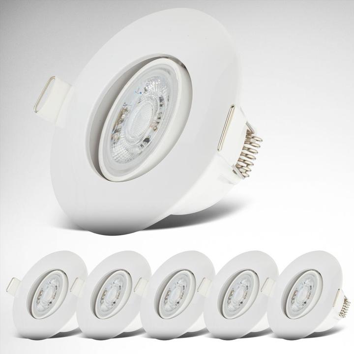 Immagine prodotto B.K.Licht Set di 6 luci da incasso a LED, IP65, bianco, 6xLED/4.9W (480 lm)