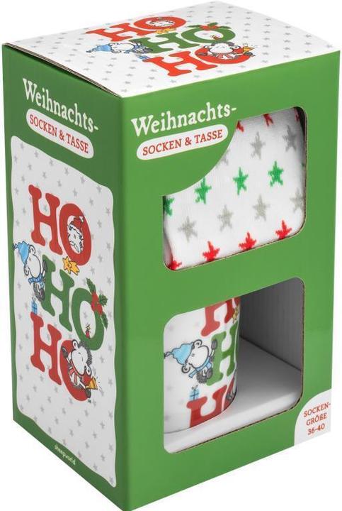 Actual product image Sheepworld Fan merchandise cup-sock set Ho Ho Ho size 36 - 40 (Single pack, 36 - 40)