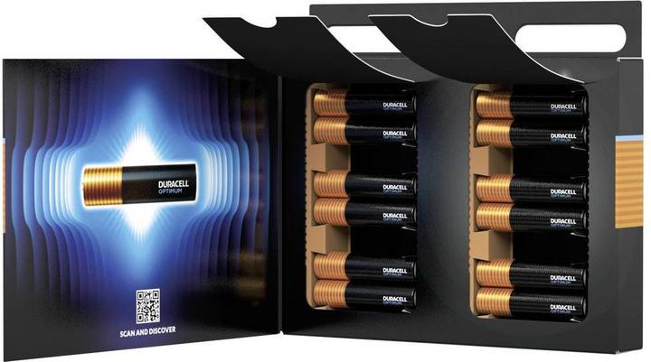 Produktbild Duracell Optimum AAA Mignon Alkaline-Batterien, 1.5V LR03 MX2400, 12er-Pack (12 Stk., AA)