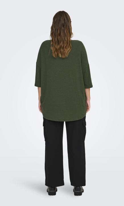 Image du produit Only Top curvy à la coupe décontractée et aux manches 3/4 Top (S)