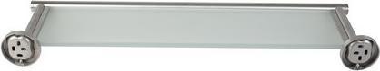 Image du produit Axentia Étagère murale en verre Naples, acier inoxydable, 54 cm