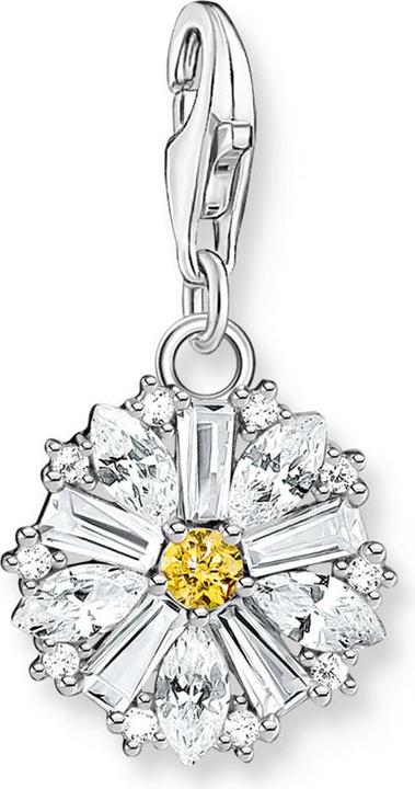 Produktbild Thomas Sabo Charm-Anhänger Blume Lovely Daisy mit Steinen Silber (Silber 925)