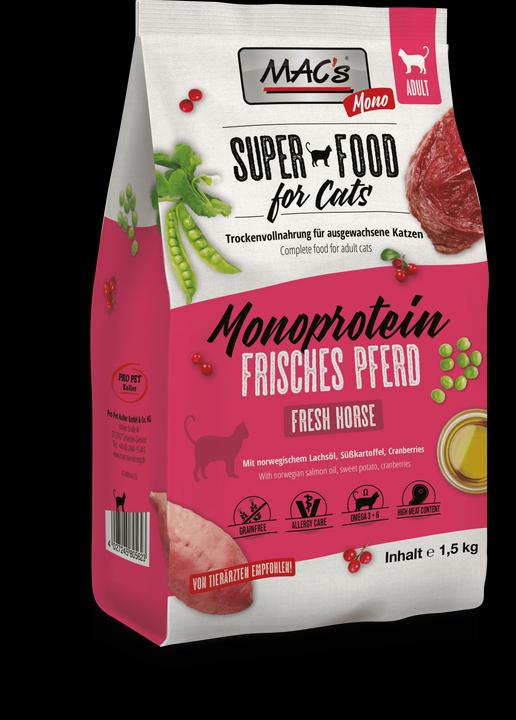 Image du produit MAC's CAT Adult Mono Pferd (Adulte, 1500 g)