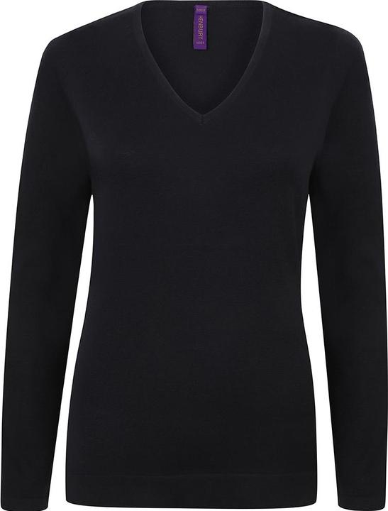 Actual product image Henbury Fine knit jumper with V-neck (XS)