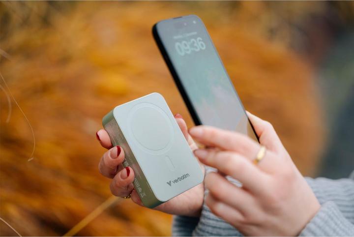 Image du produit Verbatim Charge 'n' Go Essentials Power Bank Magnetic Wireless 20000mAh Green (20000 mAh, 50 W, 50 Wh)