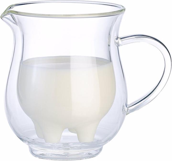 Image du produit Cucina di Modena Lot de 4 pots à lait à double paroi au design amusant de pis de vache (0.20 l)