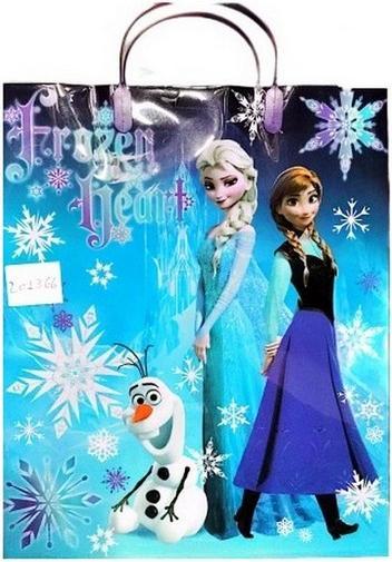 Actual product image Disney Frozen Snowflake Anna And Elsa Gift Bag (Cellophane wrap, 1 x)
