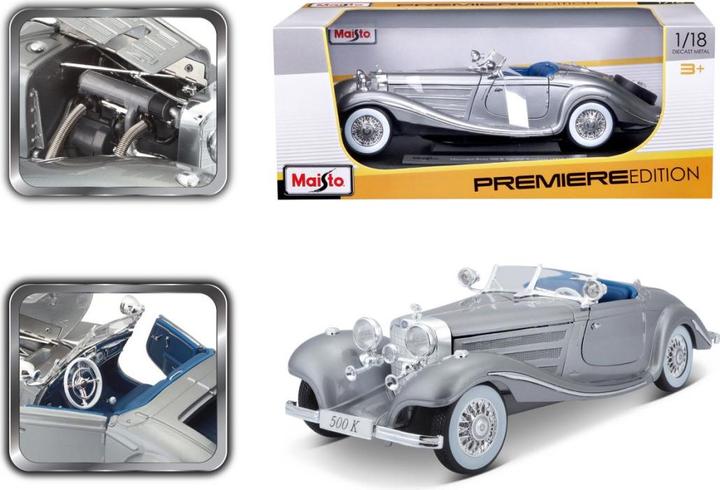 Image du produit Maisto Mercedes Benz 500K Specialroadster 1936 gris