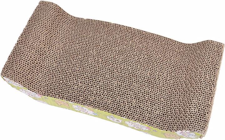 Immagine prodotto Natura Punto Tiragraffi per gatti in cartone stratificato, 43 x 22 x 8,8 cm (8.80 cm, Marrone, Colorato sul davanti)