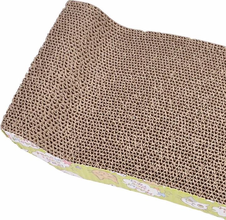 Immagine prodotto Natura Punto Tiragraffi per gatti in cartone stratificato, 43 x 22 x 8,8 cm (8.80 cm, Marrone, Colorato sul davanti)